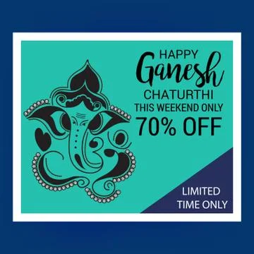 Ganesh Chaturthi Stock Illustration