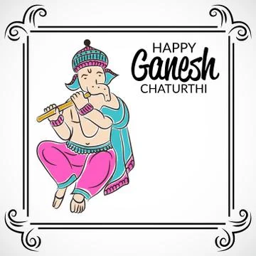 Ganesh Chaturthi Stock Illustration