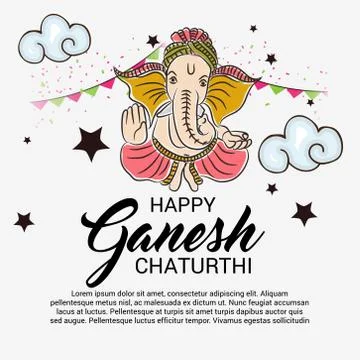 Ganesh Chaturthi Stock Illustration