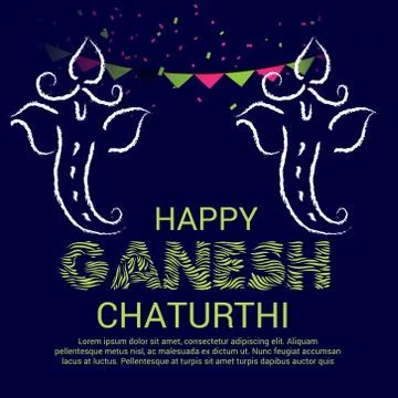 Ganesh Chaturthi Stock Illustration