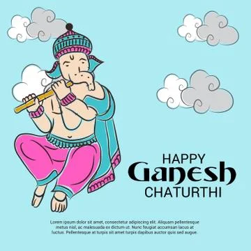 Ganesh Chaturthi Stock Illustration
