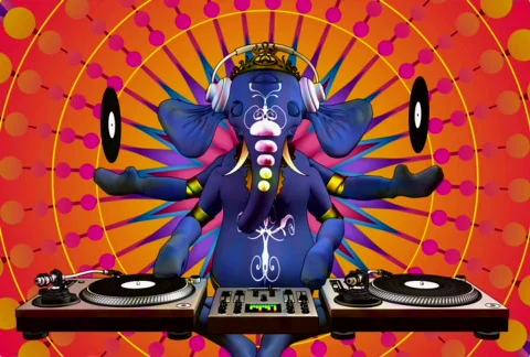 Ganesh dj 스톡 동영상 514600