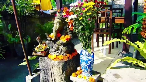 Ganesh the protector of the House Stock Footage 78016148