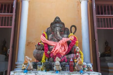 Ganesh in the temple Stock Photos