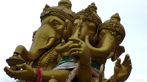 Ganesha and sky Stock Footage 66112140