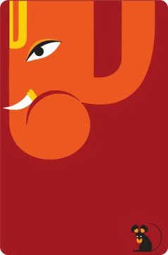 Ganesha background ceramic design pattern for printing or creative designing Stock Illustration