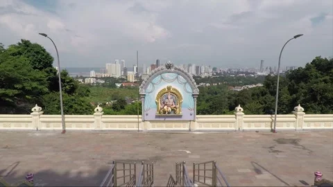 Ganesha Bas Relief Statue, Hilltop Hindu Temple, George Town, Penang, Malaysia Stock-Footage 321011695