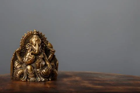Ganesha on gray background Foto stock