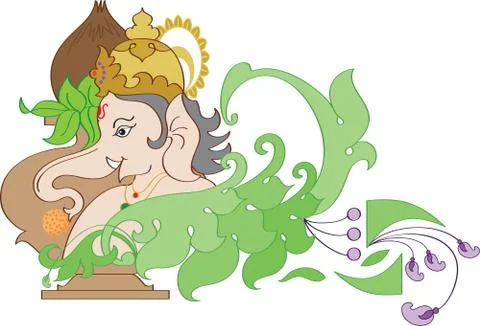 Ganesha Stock Illustration