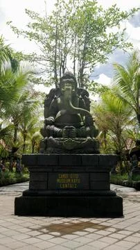 Ganesha Statue Low Angle Stock Photos