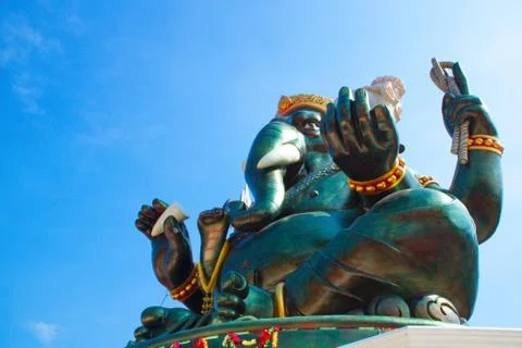 Ganesha statue at Suanpueng city Rachaburi province Thailand Stock Photos