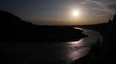 Ganges River By Night Stock Footage 41244285