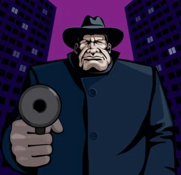 Gangster Stock Illustration