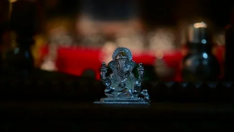 Ganpati bappa lighting effect video , god ganesha Stock Footage 162621944