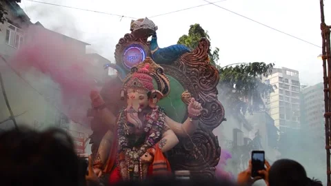 Ganpati Visarjan 2017 Stock Footage 148814894
