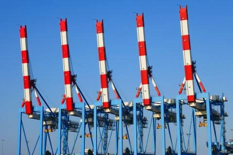 Gantry crane / Container crane Stock-Fotos