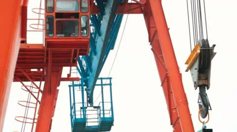 Gantry crane Stock Footage