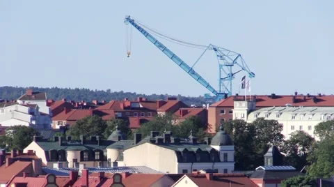 Gantry crane Stock Footage 55859466