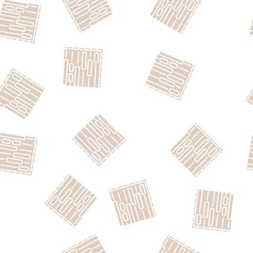 Gantt chart glyph seamless pattern Illustrazione stock