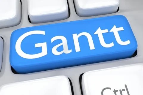 Gantt - planning concept Stock Illustration