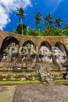 Ganung Kawi Temple in Bali Island - Indonesia Stock Photos