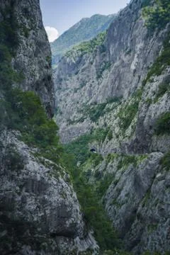 Gap between mountains, canyon Stock Photos