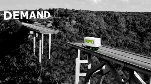 Gap Between Supply and Demand Video stock 35595583