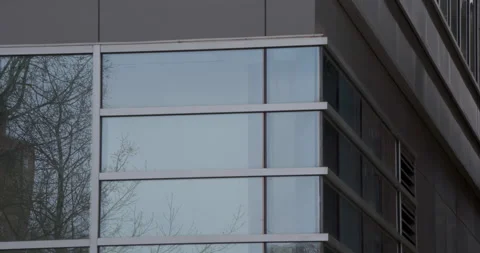 Gap Between Tall Buildings 4K 23.98 Pan Right Stock Footage 132822119