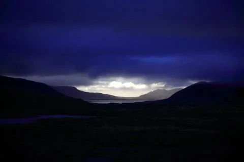 A gap in the clouds Stock Photos