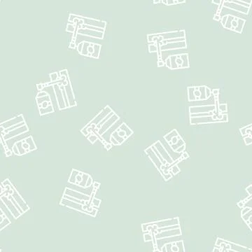 Gap filling by foam line vector seamless pattern Stock Illustration
