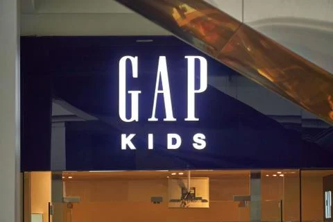 Gap storefront and logo. Stock Photos