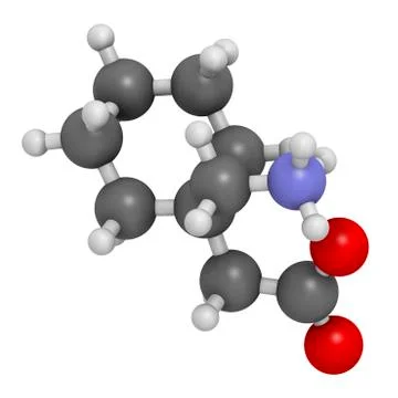 Gapapentin drug molecule Stock Illustration