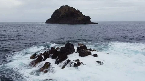 Garachico rock Stock Footage 122577256