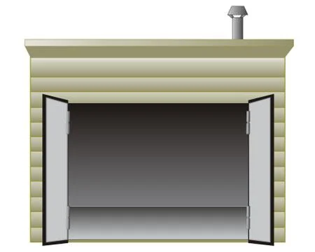 Garage for car Stock Illustration