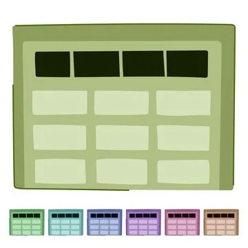 Garage door flat vector design graphic Stock Illustration