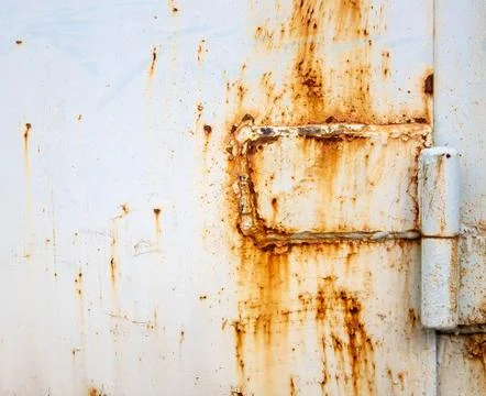 Garage door hinge rust Stock Photos