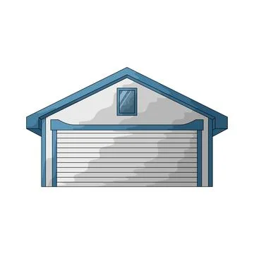 Garage illustration Ilustración de archivo