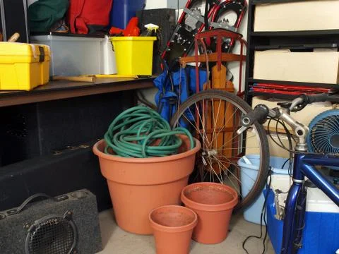 Garage junk Stock Photos