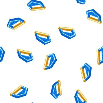 Garage metal frame isometric icon seamless pattern Stock Illustration