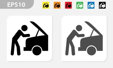 Garage repairs icon Stock Illustration
