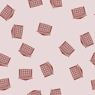 Garage security camera glyph seamless pattern Stockillustratie
