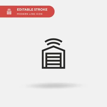 Garage Simple vector icon. Illustration symbol design template for web mobile Stock Illustration