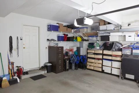Garage storage Stock Photos