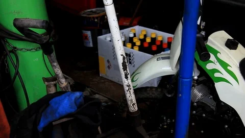Garage tools and accessors Stock Footage 91506322