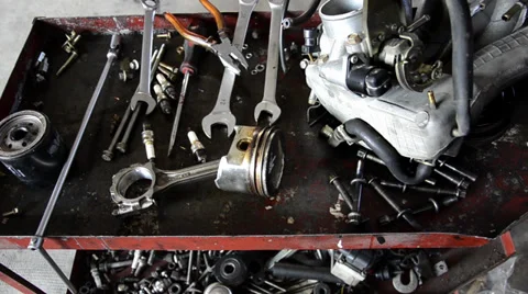 Garage tools Video stock 32102549