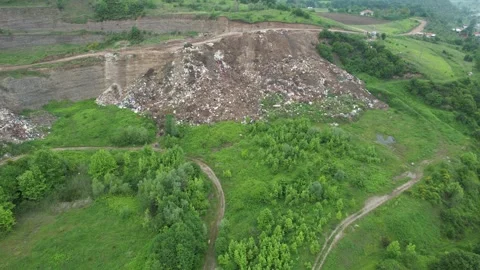 Garbage and environmental pollution Stock Footage 247088040