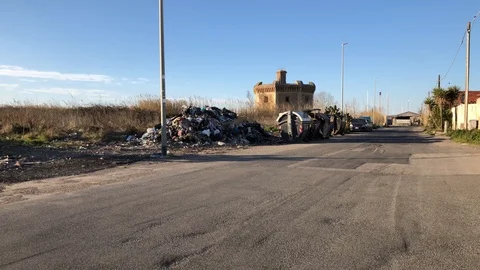 Garbage and ruins Stock Footage 103819656