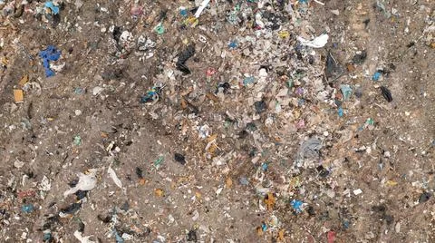 Garbage and trash dump or landfill. Pollution concept. Stock Photos