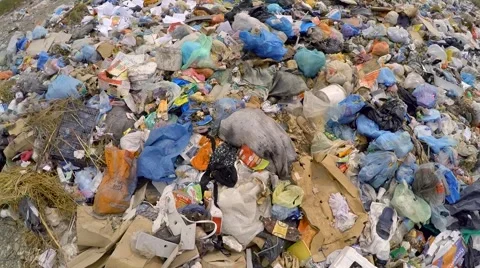 Garbage And Wastes At Spontaneous Dump At Suburbs In Ukraine 스톡 동영상 55028313