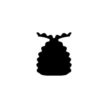 Garbage bag icon. Simple style recycle poster background symbol. Garbage ba.. Stock Illustration